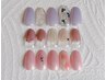 【ジェル+アート】シンプルアートコース6種☆￥6300
