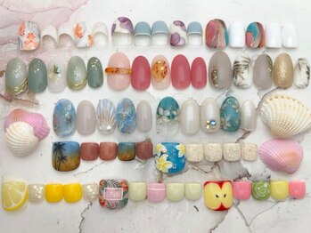 シェリー(Cherie)の写真/パラジェル認定サロン★デザイン力×美フォルムでリピーター多数の人気店!シンプルな中にもこだわりが光る*