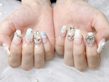 サロン アミリー(Salon Amiely)/ワンカラー+パーツ付け放題