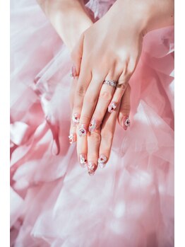 ピンクシュガーネイル(pink sugar nail)/フォトウェディング2