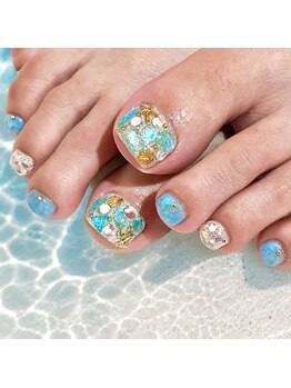 ネイルモンスター(NAIL MONSTER)の写真/貴女のやりたいデザインが何でも叶う★高いデザイン性で大人気★足元をオシャレに魅せるネイルで女子力UP♪