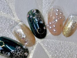 大きなストーンリボンが可愛い