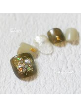 たゆ ネイル(たゆnail)/11月新作☆秋カラーフットネイル