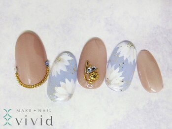 メイクプラスネイル ヴィヴィッド(MAKE+NAIL vivid)/*冬ブライダルネイル*
