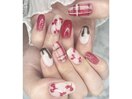 バレンタインネイル
