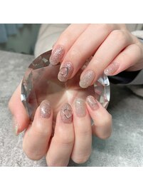 チークネイル/リボンネイル