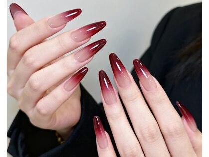 蝶々ネイル butterfly nail【長さだし/持ち込み/マグネット/ワンホン/付け放題/定額】の写真