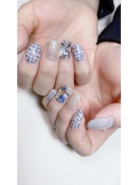 ツイードとスワロ埋め尽くし