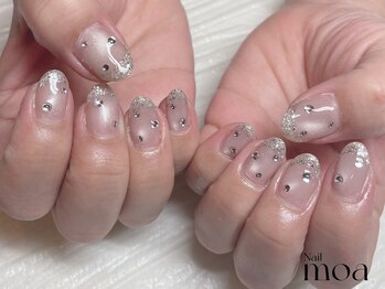 マグネット　ラメフレンチ