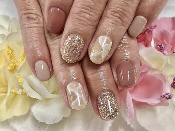 ダブルネイル(Double Nail)/【イマイ】大理石ネイル