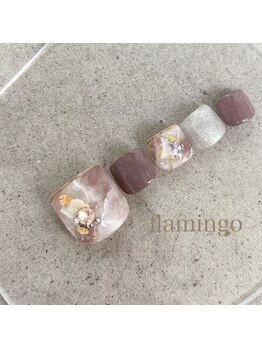 フラミンゴ(flamingo)/FOOT キャンペーンネイル