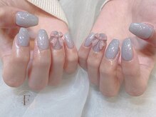 フルゥ エビス(fl EBISU.)/リボン/ワンホンネイル