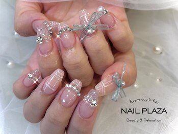 ネイルプラザ 河原町OPA店(NAIL PLAZA)/チェックネイル