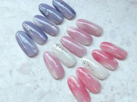 【ニュアンスしずくネイル】