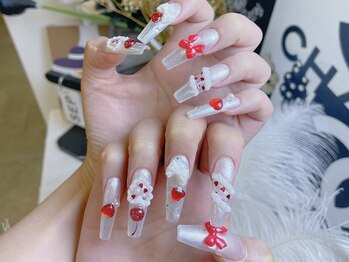 さくらんぼネイル