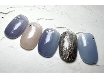 ネイルハウス安气子 新丸ビル店/ジェル/シンプル/ハンドケア