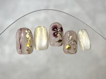クレモアネイル 浦和店(CLEMORE NAIL)/レトロパンジーネイル