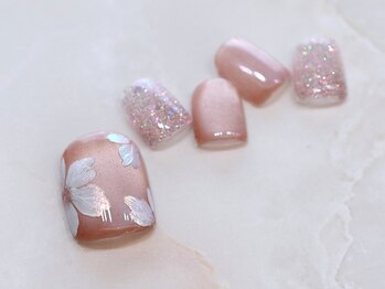 FOOT☆フット☆フラワー☆和柄