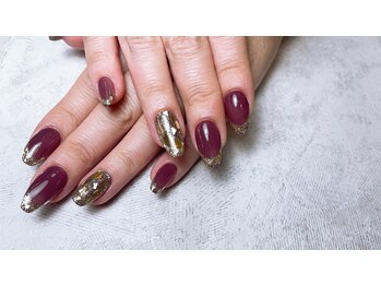 エヌエープラスネイル 葛西本店(Na+nail)/ガラスフレンチ