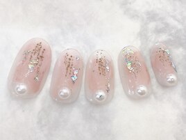 ニュアンスネイル塗りかけ