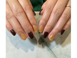 ワンカラー×ラメ