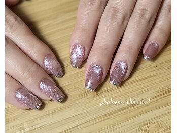 ファレノホワイト/お客様ネイル/フィルイン可能