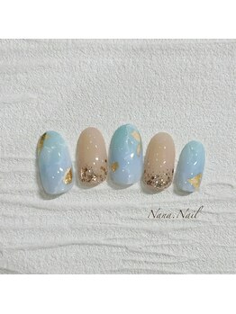 ナナネイル(Nana.Nail)/シンプルビーチネイル
