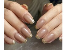 アモールビューティー 新宿店(Amor Beauty)/ガラスフレンチネイルエレガント