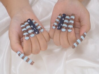 アモーレ 心斎橋店(amore)/ボーダーネイル¥13420