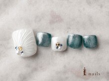 アイネイルズ 横浜EAST店(I-nails)/サマーマーメイドフットネイル