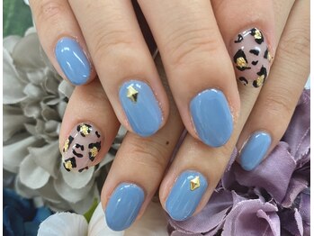 ディーネイル 天王寺(D-nail)/【日置】レオパードアート