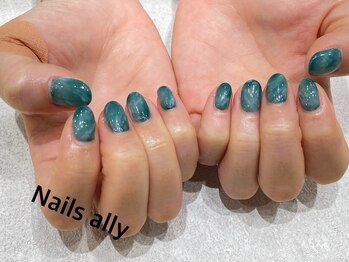 ネイルズアリー 立川店(Nails ally)/もやもや×大理石×秋冬ネイル