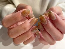 アイネイルズ 梅田店(I nails)/ブラウンニュアンスミラー¥9700