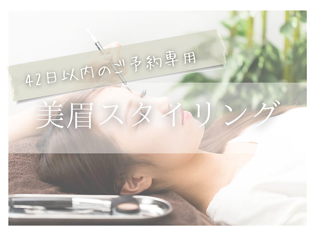 【42日以内】美眉スタイリング(眉毛・アイブロウWAX)脱毛1回　