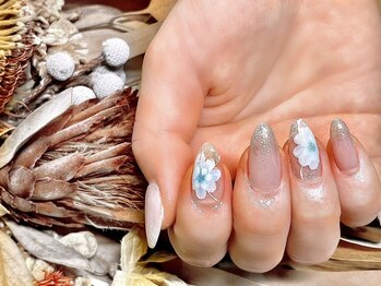ネイルサロンアンドスクール ミュー(Nail Salon & school mieux)/フラワーネイル