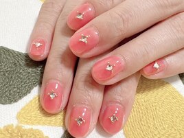 シアーサーモンピンクワンカラー