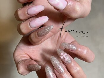 ツイン(twin.)/カフェネイル×オプ有