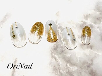 オリネイル 西荻窪(OriNail)/クリスマスネイル[ニュアンス]