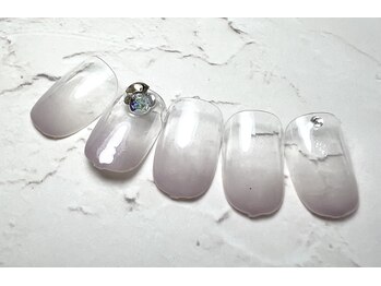 ネイルハウス安气子 新丸ビル店/グラデーション/シンプル/ケア