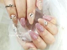 シュガーネイル(sugar nail)/春ピンクネイル