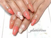 ネイルグラマラス 西新井店/《パラジェル》春フラワーdesign