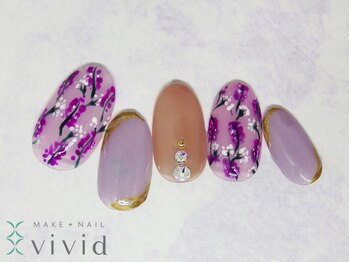 メイクプラスネイル ヴィヴィッド(MAKE+NAIL vivid)/*冬ブライダルネイル*
