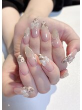 ネイルサロン エフ(ef)/豹柄フレンチ