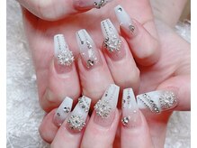 レアネイル 新宿(le'a nail)/雪の結晶ネイル