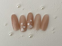 プティ アイビューティ 北浜店(peTiT eyebeauty)/ハートネイル　シンプル