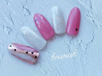ボネール(nail & eyelash Bounail)/ハート ホロ