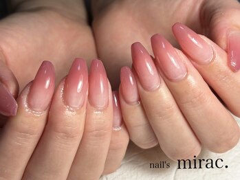 ネイルズミラク(nail's mirac.)の写真/【シンプルorアート】全メニュー長さ出し可◎爪の短い方にも★理想の形・長さ・美フォルムを叶えます!