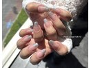シルバー★グリッターネイル