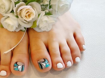 ブリエカドー(Briller Cadeau)/プッチ柄ネイル(フット)