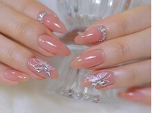 幻之花ネイル/マオジェル　蝶々ネイル